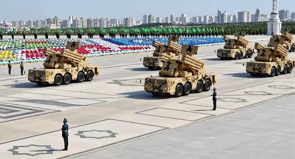 土库曼斯坦把FK-2000拉到阅兵场上转了一圈，但没几个人注意到一个细节：这是全