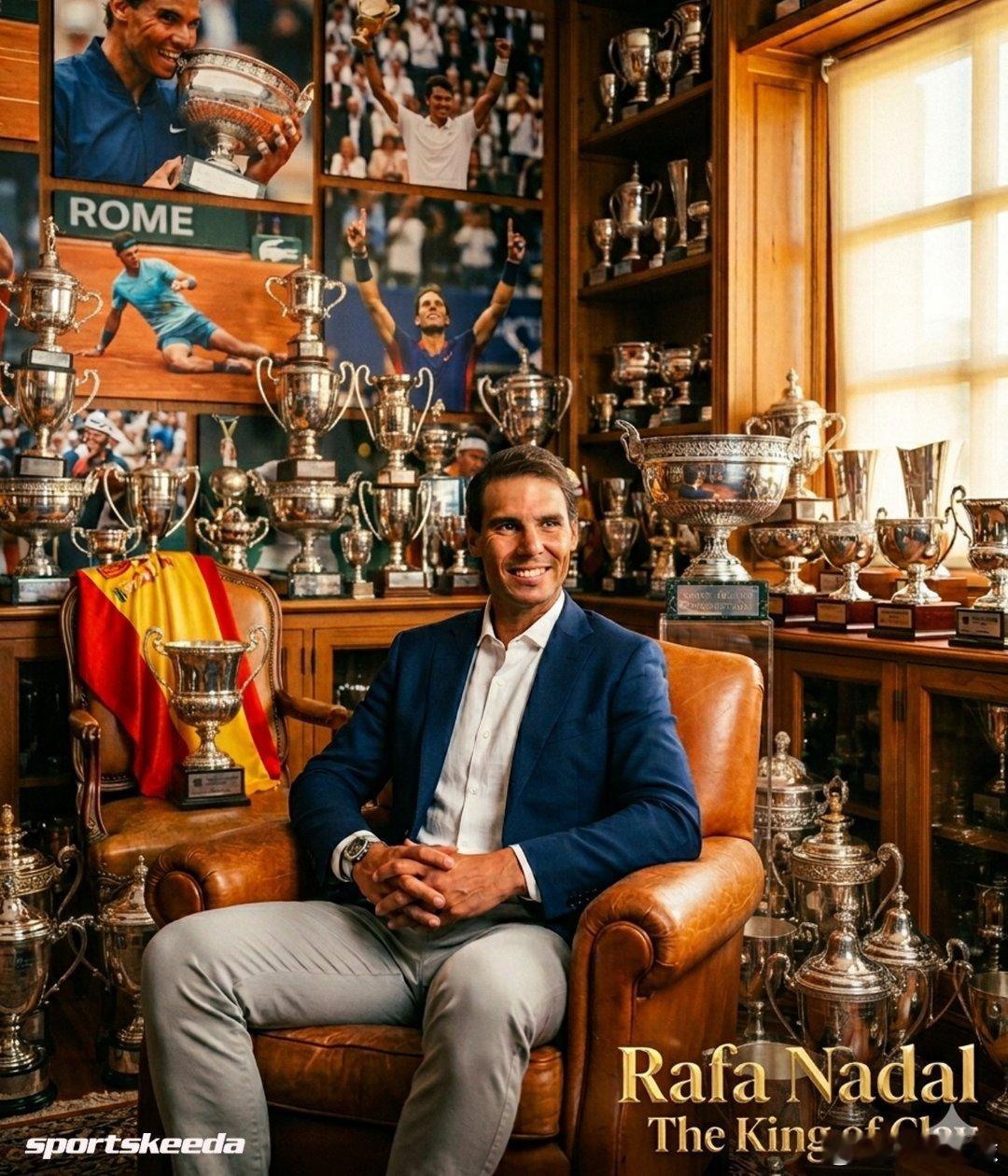 红土之王。纳达尔是唯一一位在四个不同的红土锦标赛中赢得10个以上冠军的球员！?