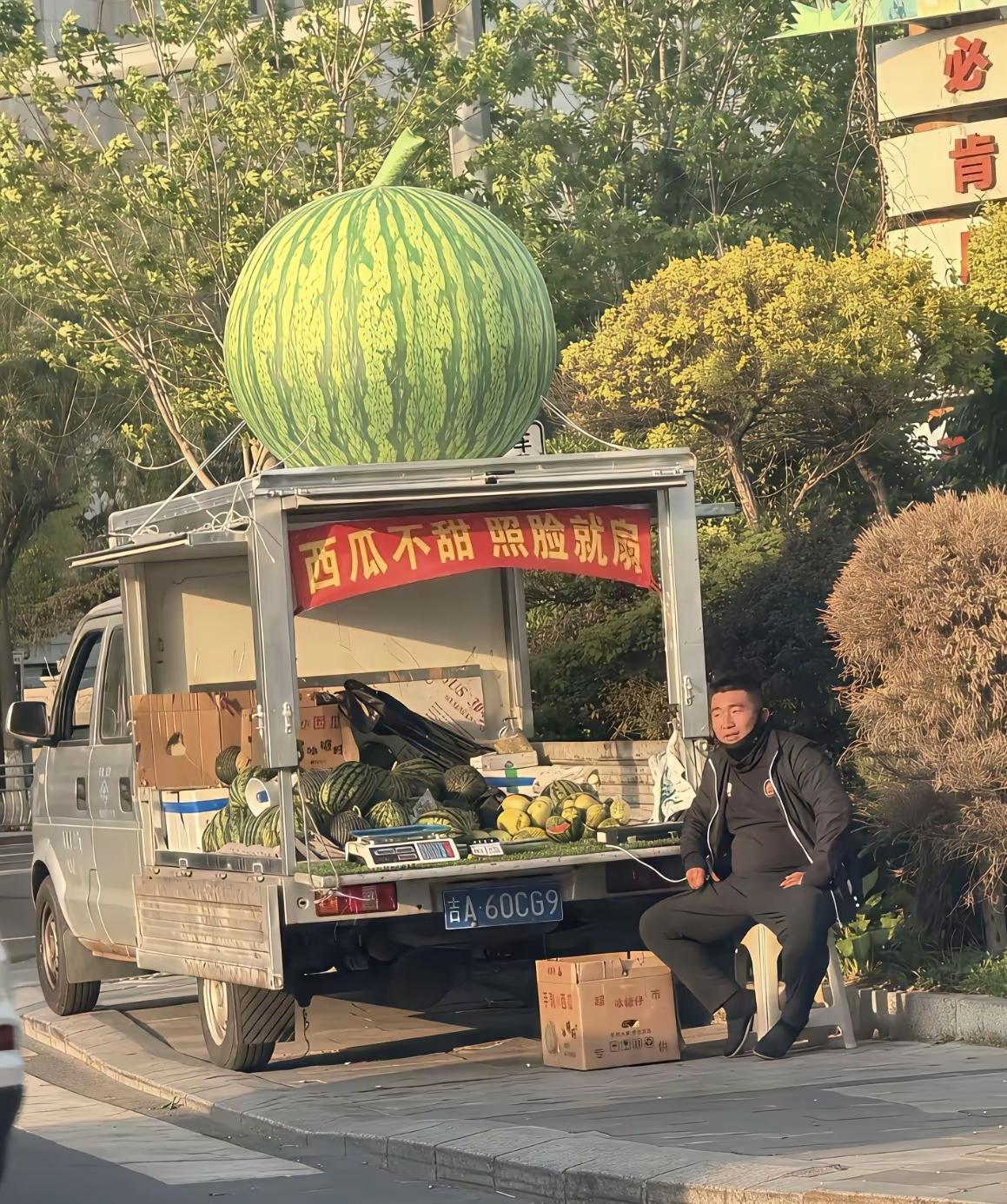 瓜甜了赚你十块八块，瓜不甜可能可以赚一辆汽车了，这么年头一巴掌的代价下至赔钱上至