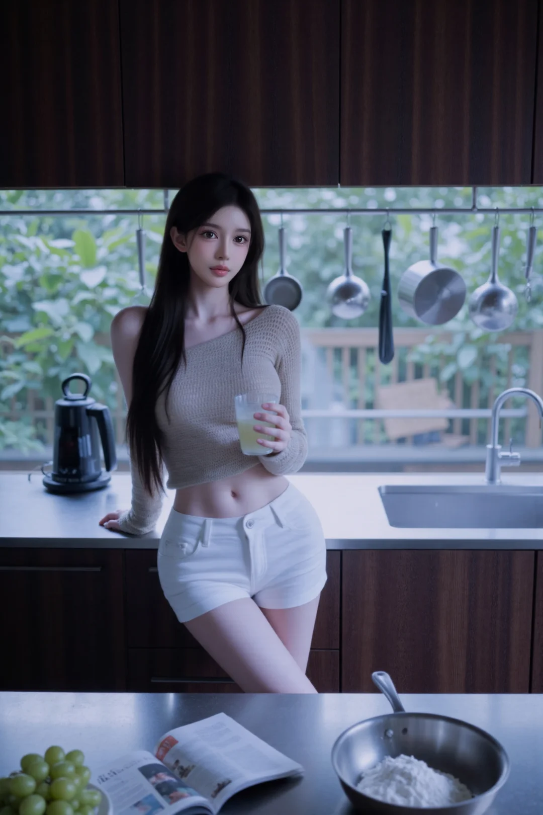 我承认我被她吸引住了