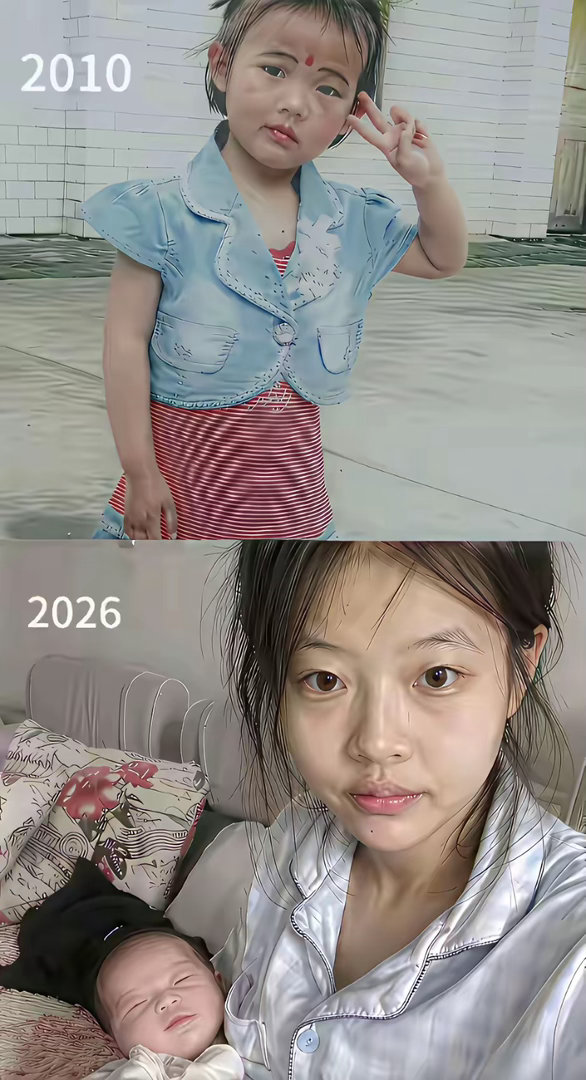 这是未成年当妈妈了吧​​​
