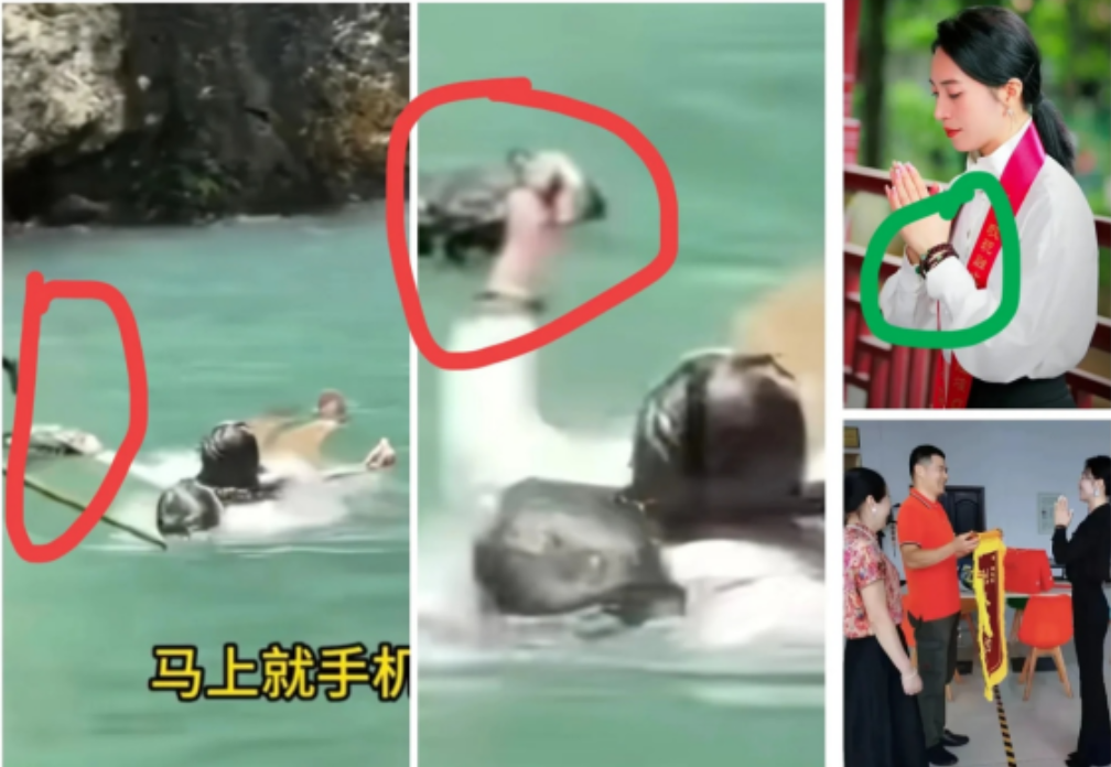 又发现一个感人细节孙女士刚被郑志军救下游向岸边时，她随手摸到了自己的包，她只