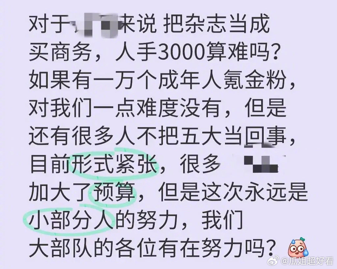 为了追星，人手3000买杂志，你愿不愿意？[思考]​​​