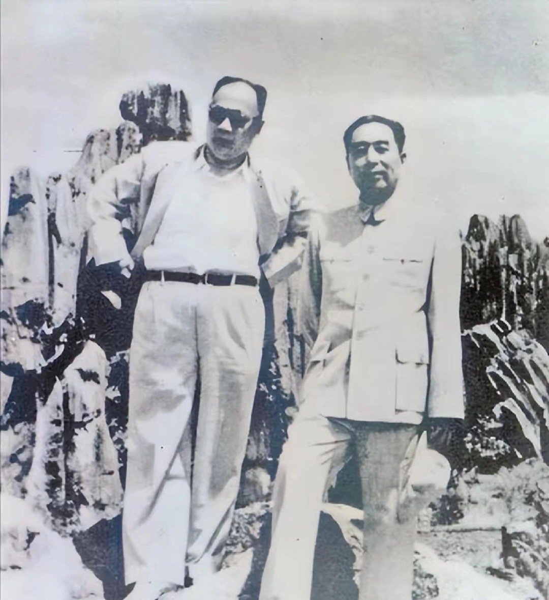 历史知识两位伟人的合照​​​