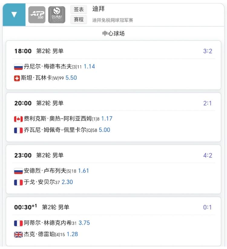 吴易昺还是袁悦？ATP500还是WTA250？2月26日上午9:30🔥🔥