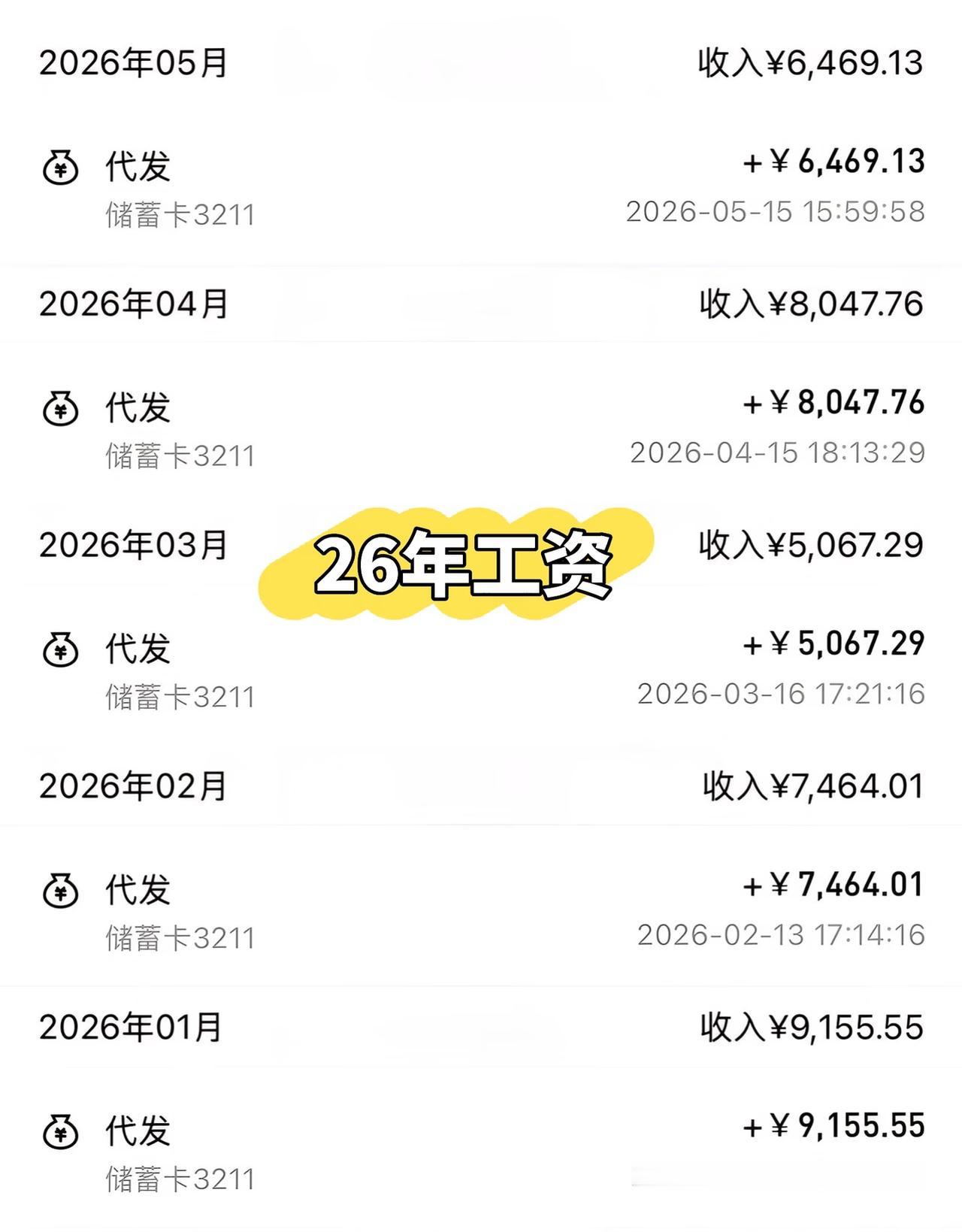 上海普通打工人：26年工资vs25年工资对比普通打工人，看着这大打折扣的薪资，