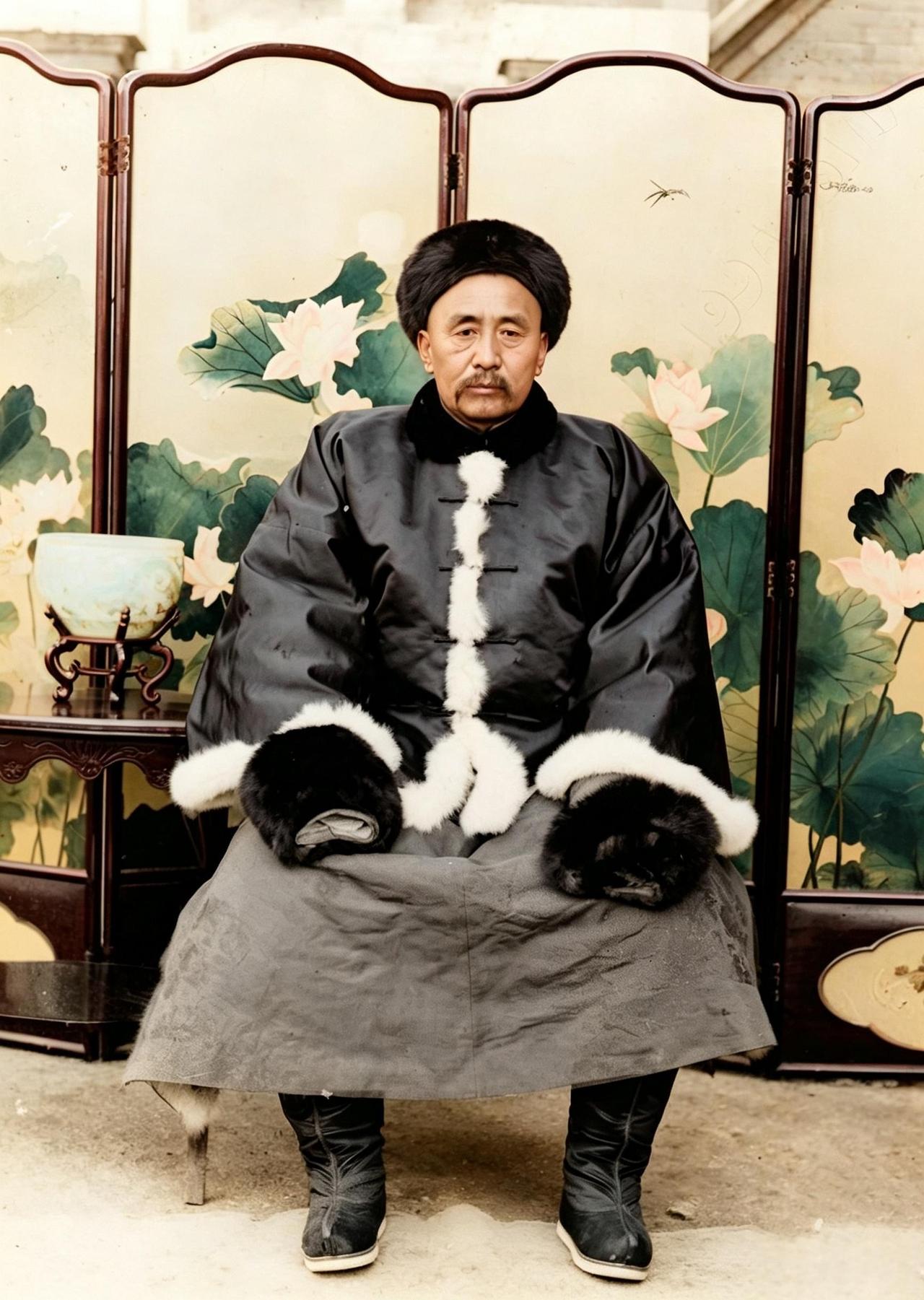 这名身穿官服、精明强干、眼露杀气的武官曾从一名无家可归的赌徒凭着一刀一枪做到从一
