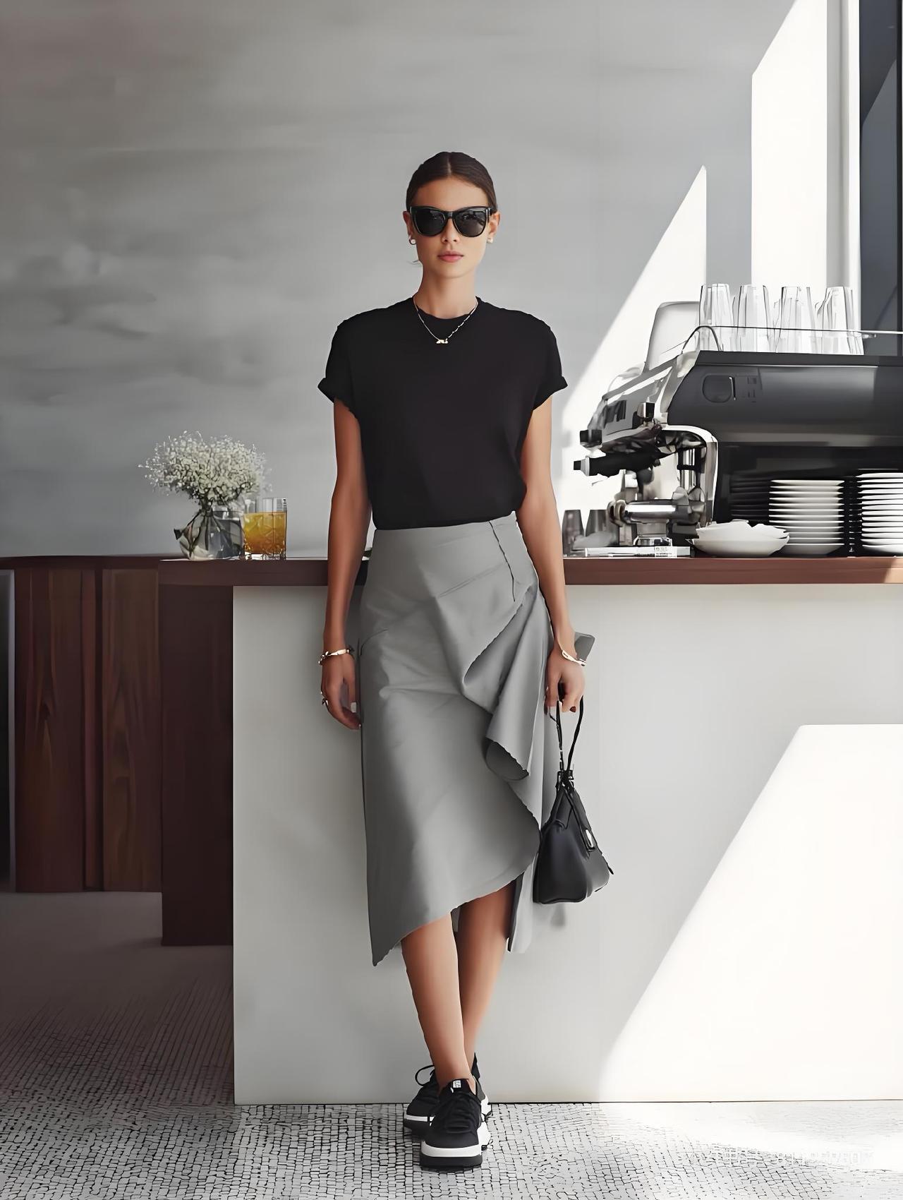 如何穿搭出满满高级感?一、高级感的核心：少色、顺色、同色系全身颜色不超过3