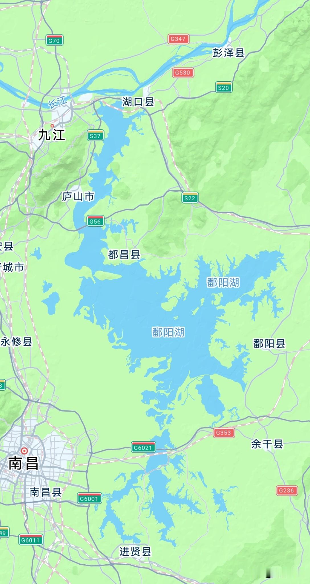 江西鄱阳湖这么大的面积，南昌和九江都在鄱阳湖的旁边，但感觉江西就没有利用好这个湖