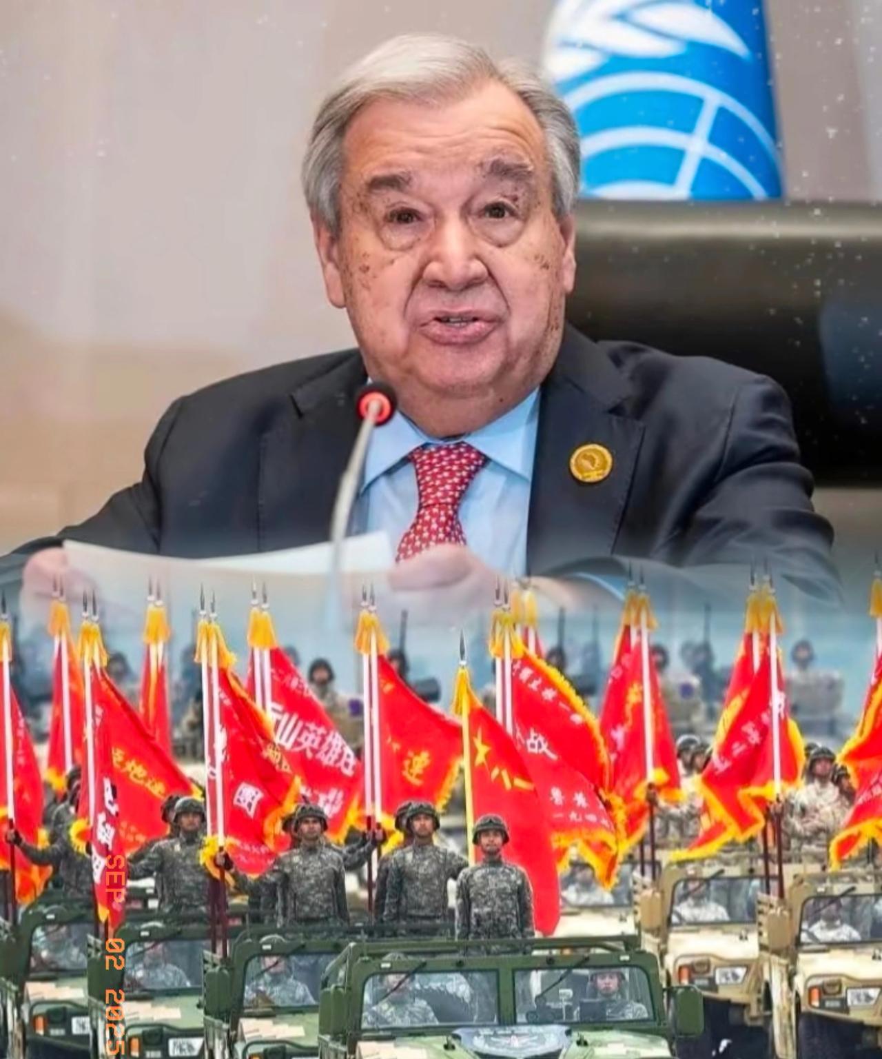 联合国秘书长，古特雷斯在中国，罕见的说了些大实话！他表示：没有中国，就没有二战胜