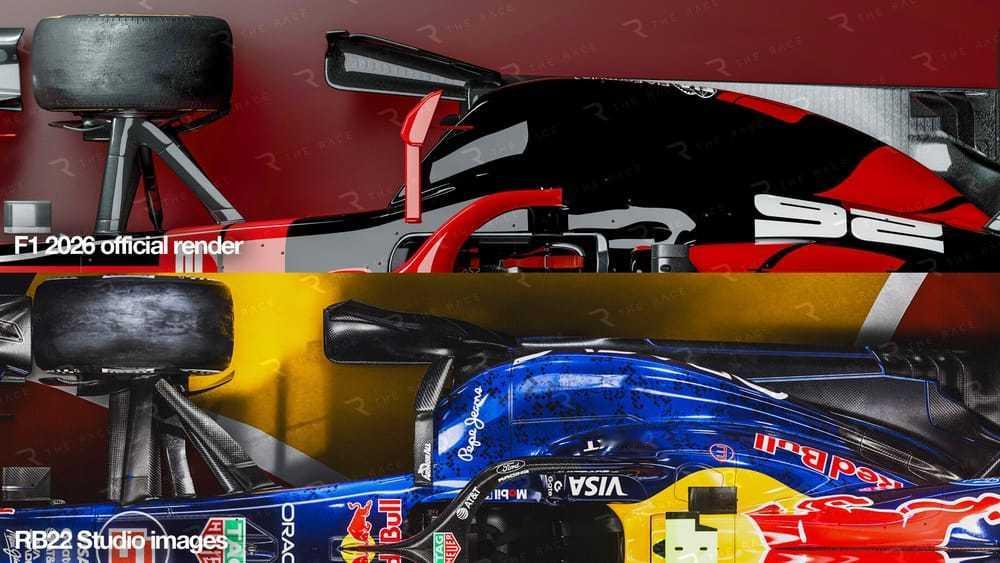 红牛RB22媒体照片透露了不少赛车细节，与F1官方提供的2026展示车有明显不同