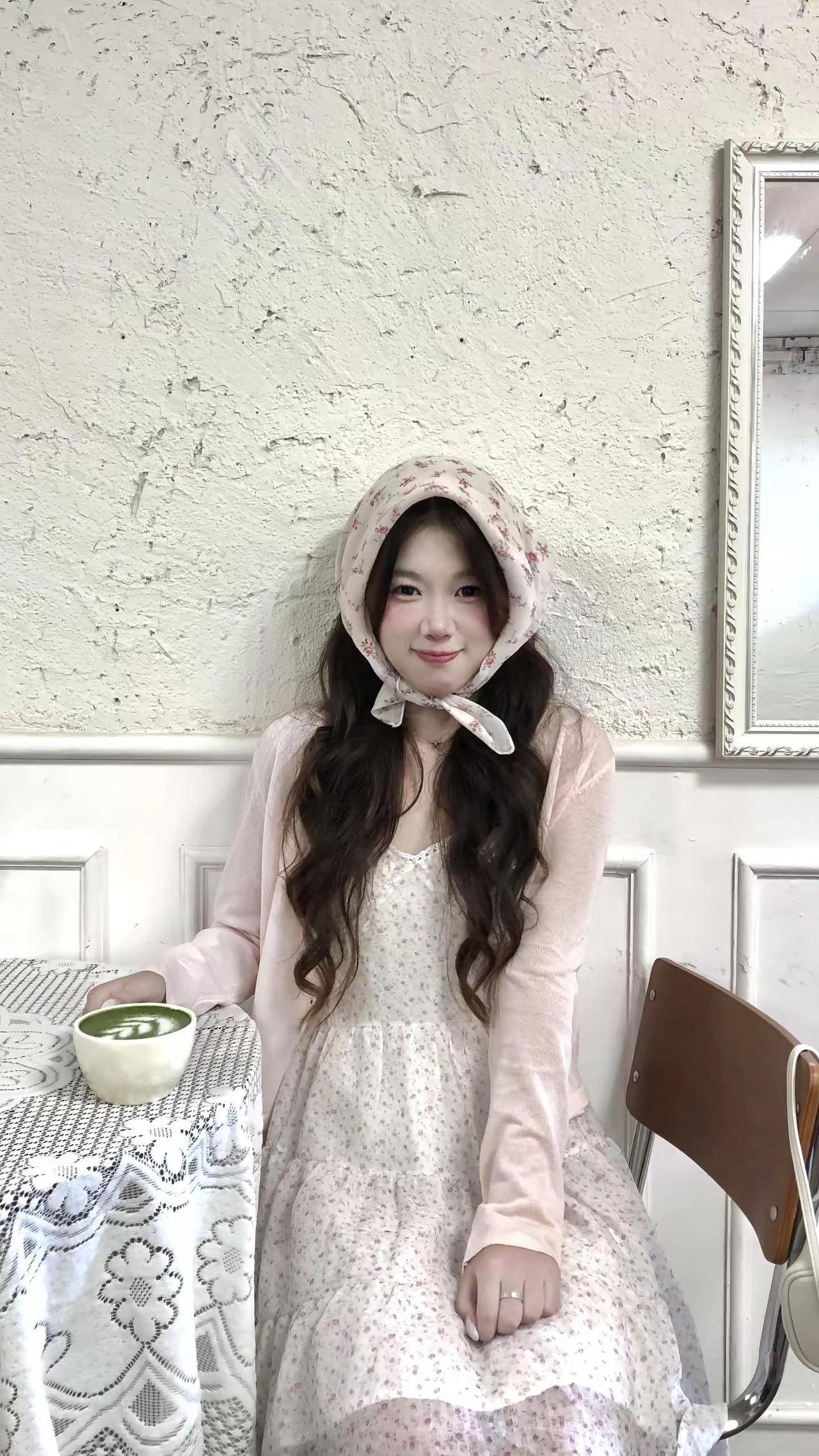 韩系咖啡店拍照灵感🎀韩系穿搭咖啡店拍照