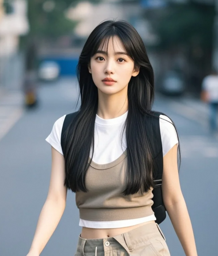偶遇一位美女，仿佛风景都静止
