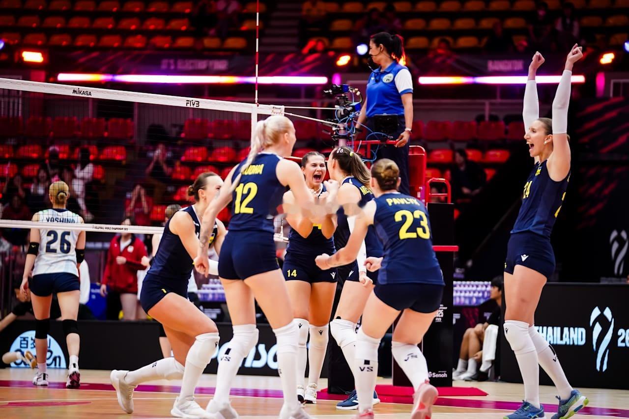 2025年女排世锦赛H组第二轮日本女排vs乌克兰女排第二局：20-25大比分：0