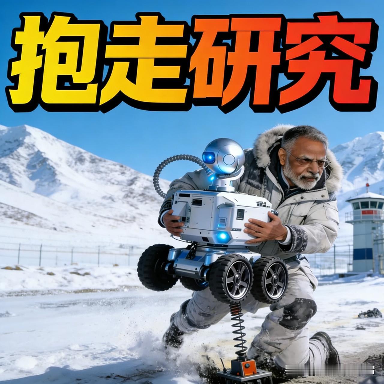 印媒脑洞大开！近期印媒突发奇想炒作：“中国边境执勤机器人，印度士兵能抱走研