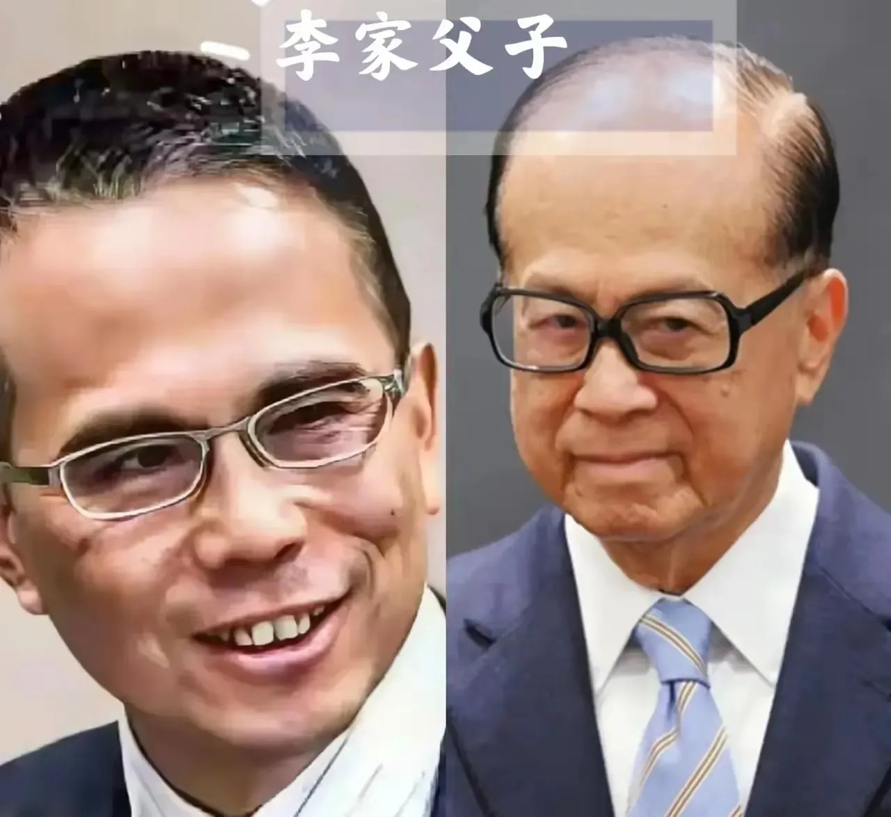 香港两大家族，其中霍家一家子人，感觉面相都让人看着很舒服，就是那种一脸正气和“积