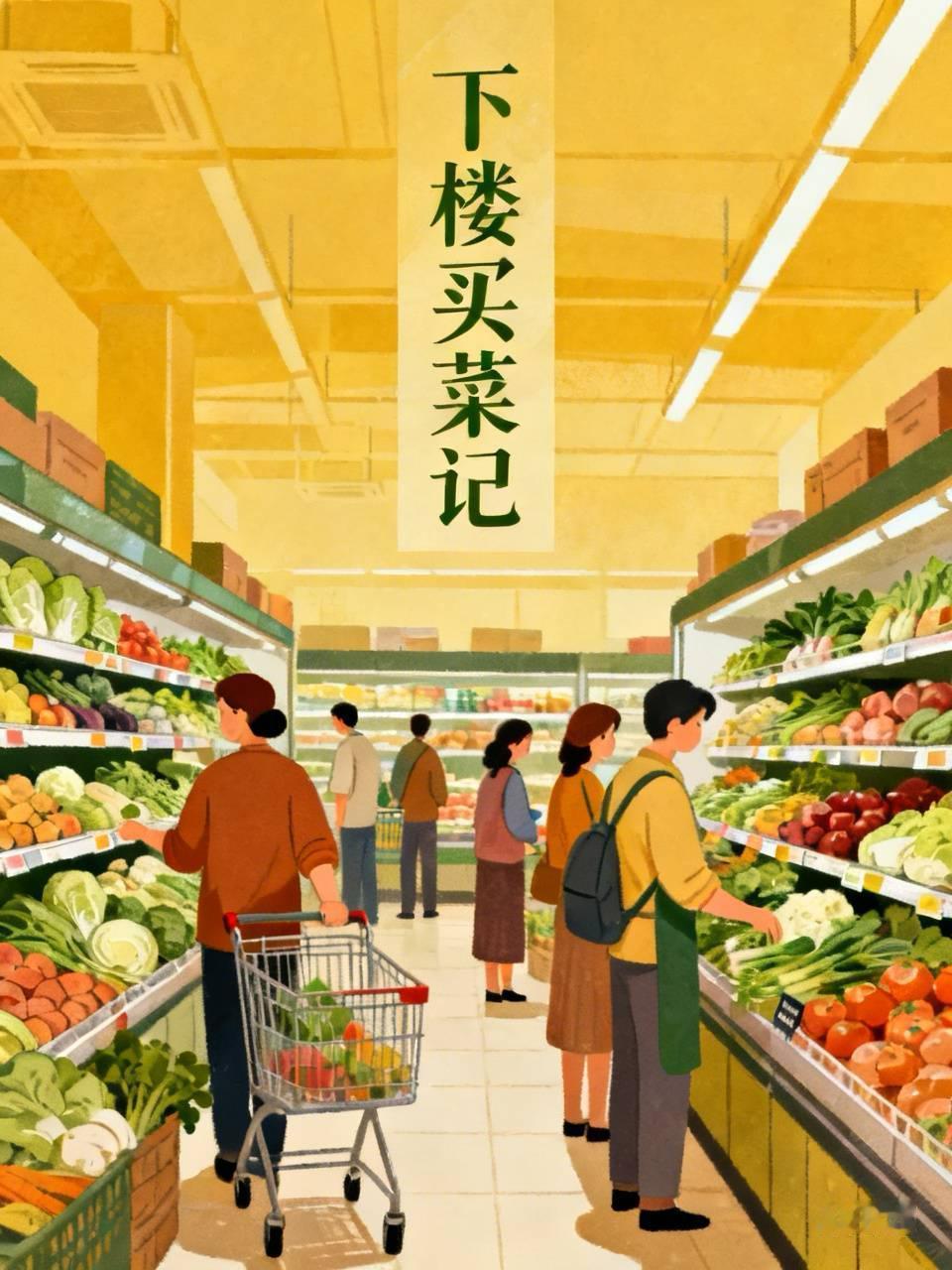 下楼买趟菜，差点把自己整吐了老公说去买菜，我难得来了精神：“我也去！下楼透口