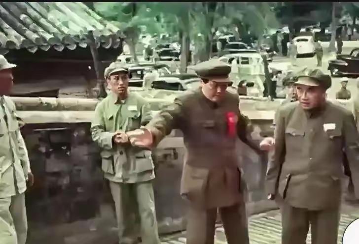 开国大典，天安门城楼的阶梯前，一幅动人的画卷！毛主席：老总，您请！朱老总：主