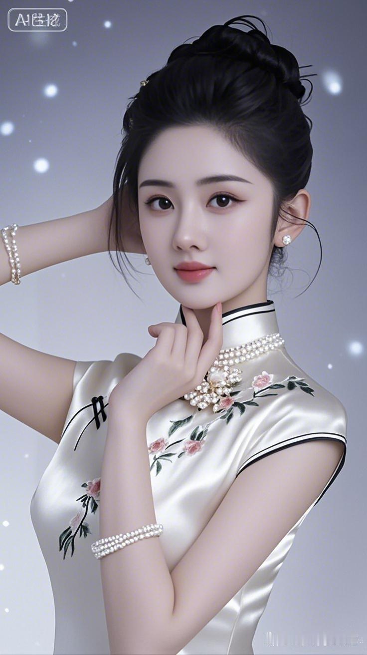 真人写真，美女容颜清丽脱俗，清澈明亮的大眼睛，弯弯的柳眉，长长的睫毛，白到发光的