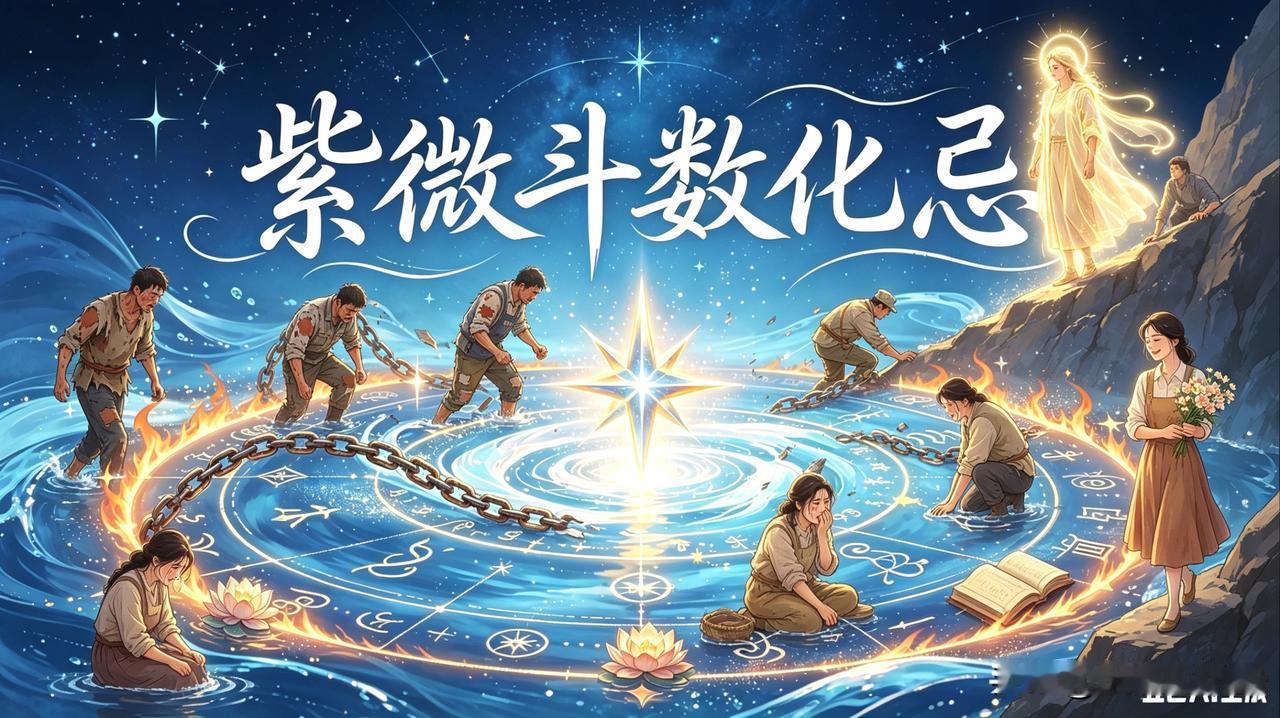 紫微斗数化忌：人生所有磨砺，都是渡己的顶级修行在紫微斗数的四化星体系中，化