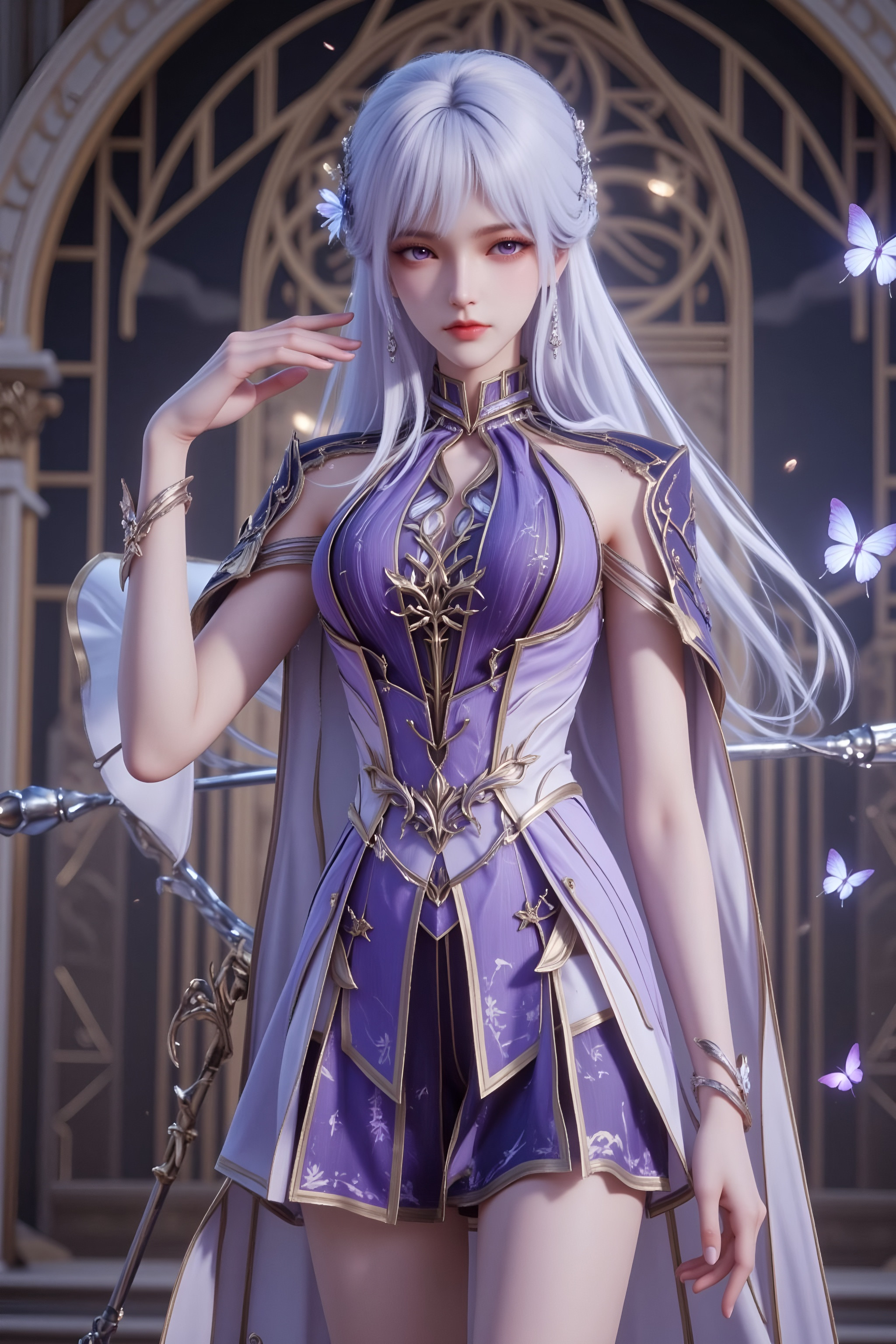 【国漫女神】这样的神印王座-圣采儿比较适合做壁纸！