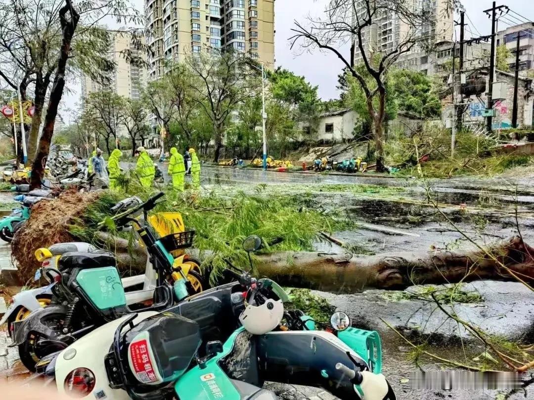 2. 台风致北海多条街道受灾：台风过后，北海多条街道受灾。茶亭路、北部湾路等多处
