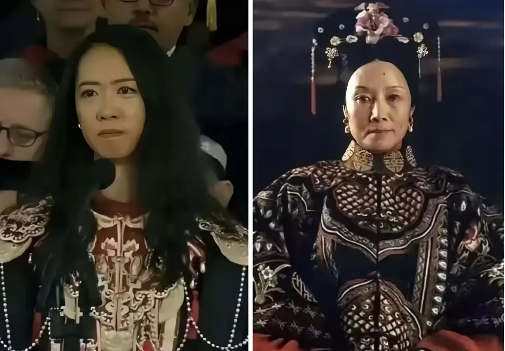 沈逸评价蒋雨融的哈佛演讲：西方白左的念稿机器，基于西方刻板印象的清朝皇太后装扮，