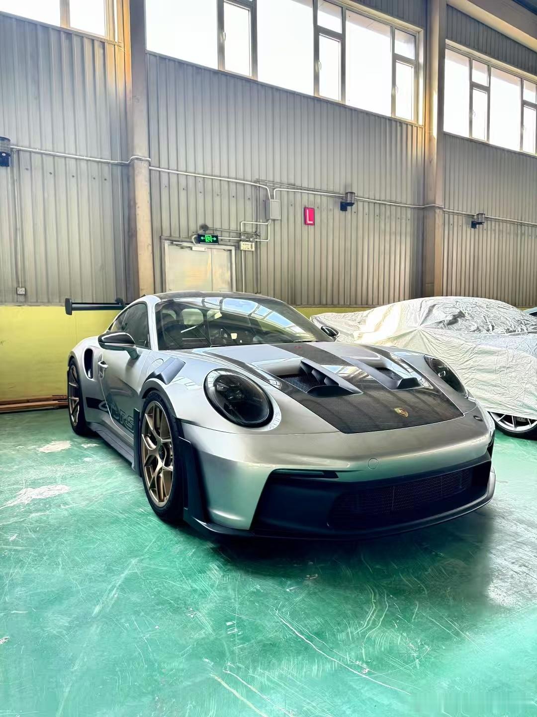 保时捷962GT3RS、银色真好看、全新车​​​