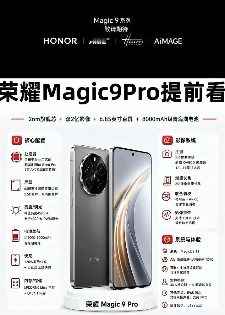别家还在疯狂堆像素内卷，荣耀Magic9系列这次直接找电影大厂阿莱弯道超车！