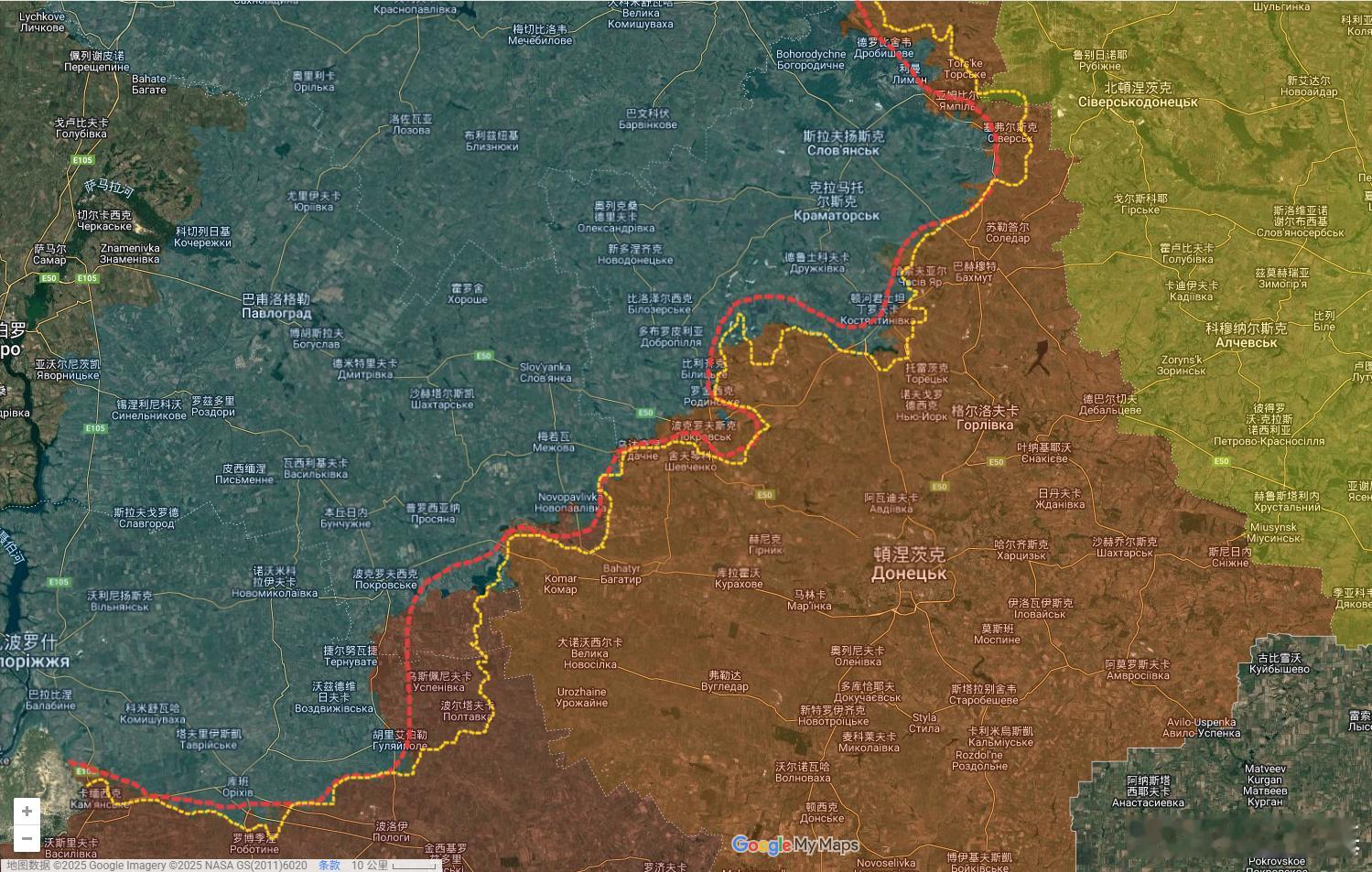 2025年蜗牛柯基线（红色）还有不到20天结算，黄色线是当时画蜗牛柯基线时的接触