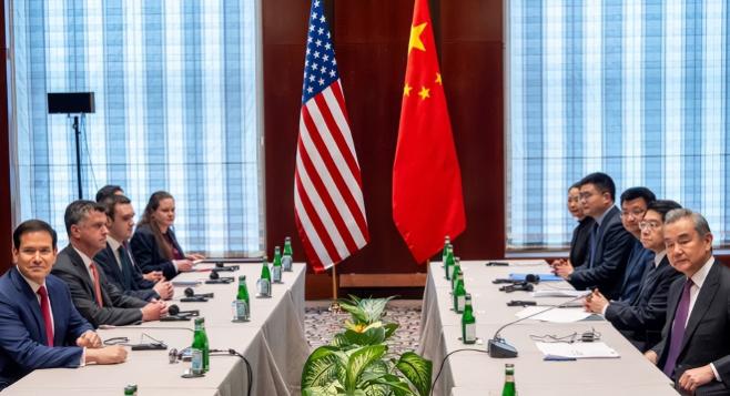 事关重大！中美密谈1小时，美代表鲁比奥面对媒体一个字也没说！慕尼黑安全会议上