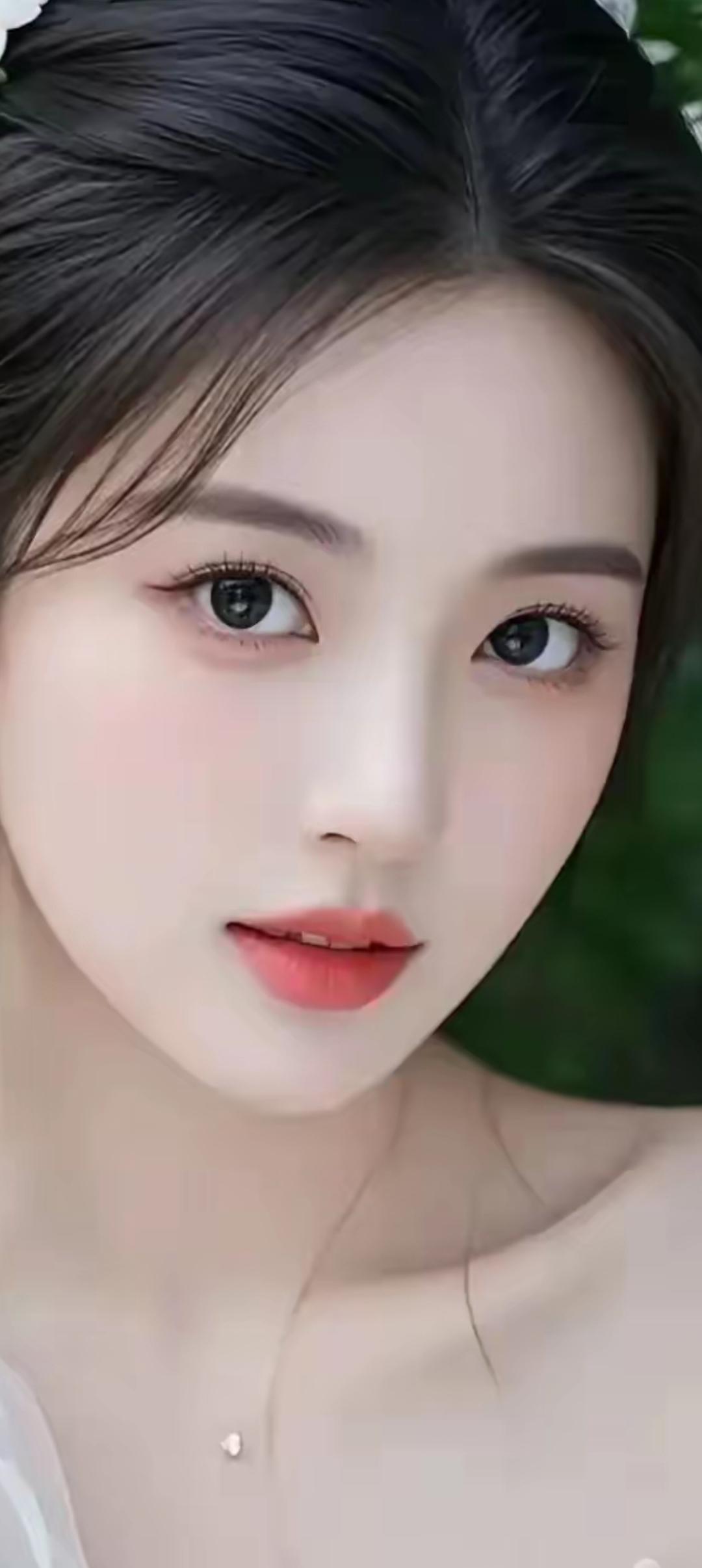 温柔少女心，粉色唇妆，清新自然，美丽动人。