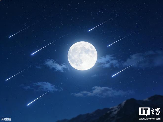 就在今晚, 2026首个超级月亮与首场流星雨同框