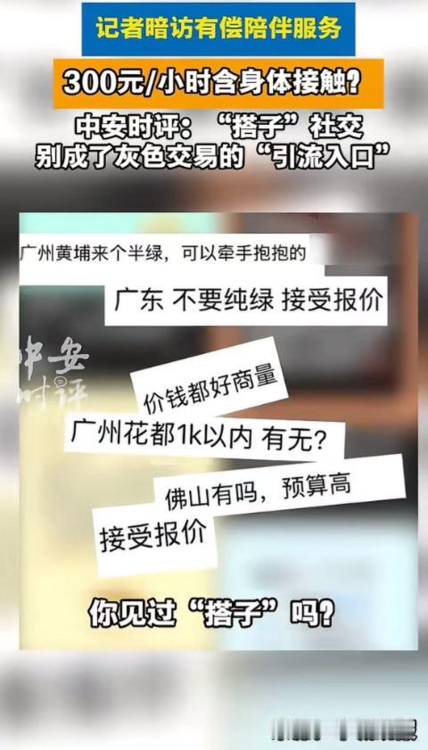 记者暗访"地陪"有偿陪侍服务，100块/小时，能牵手能抱，300块
