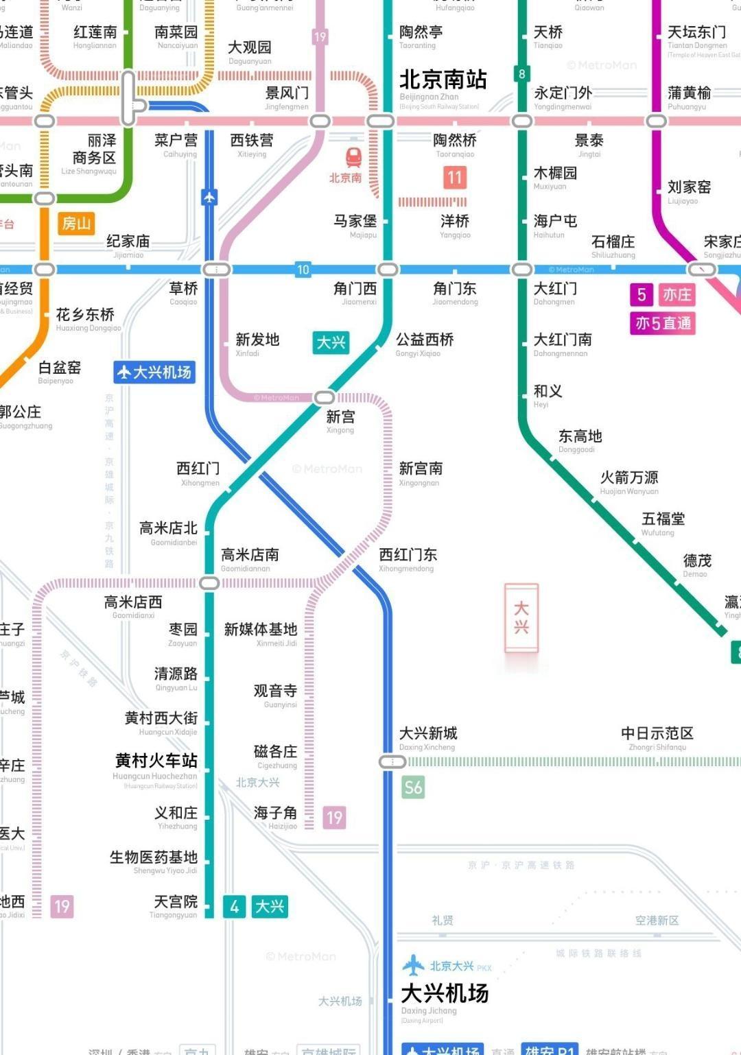 地铁有没有一条线路所有站都是换乘站的情况？------------------