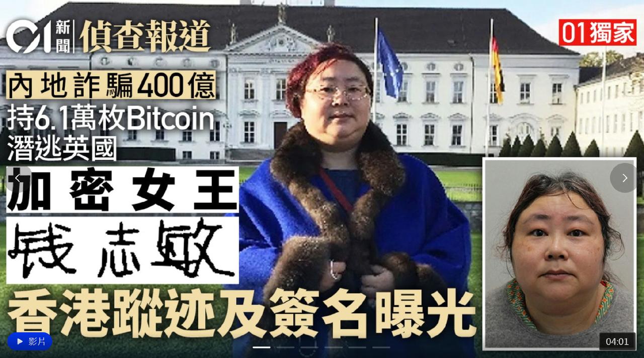 2014至2017年间，她在内地多个省市向超过12万人非法集资400亿元人民币；