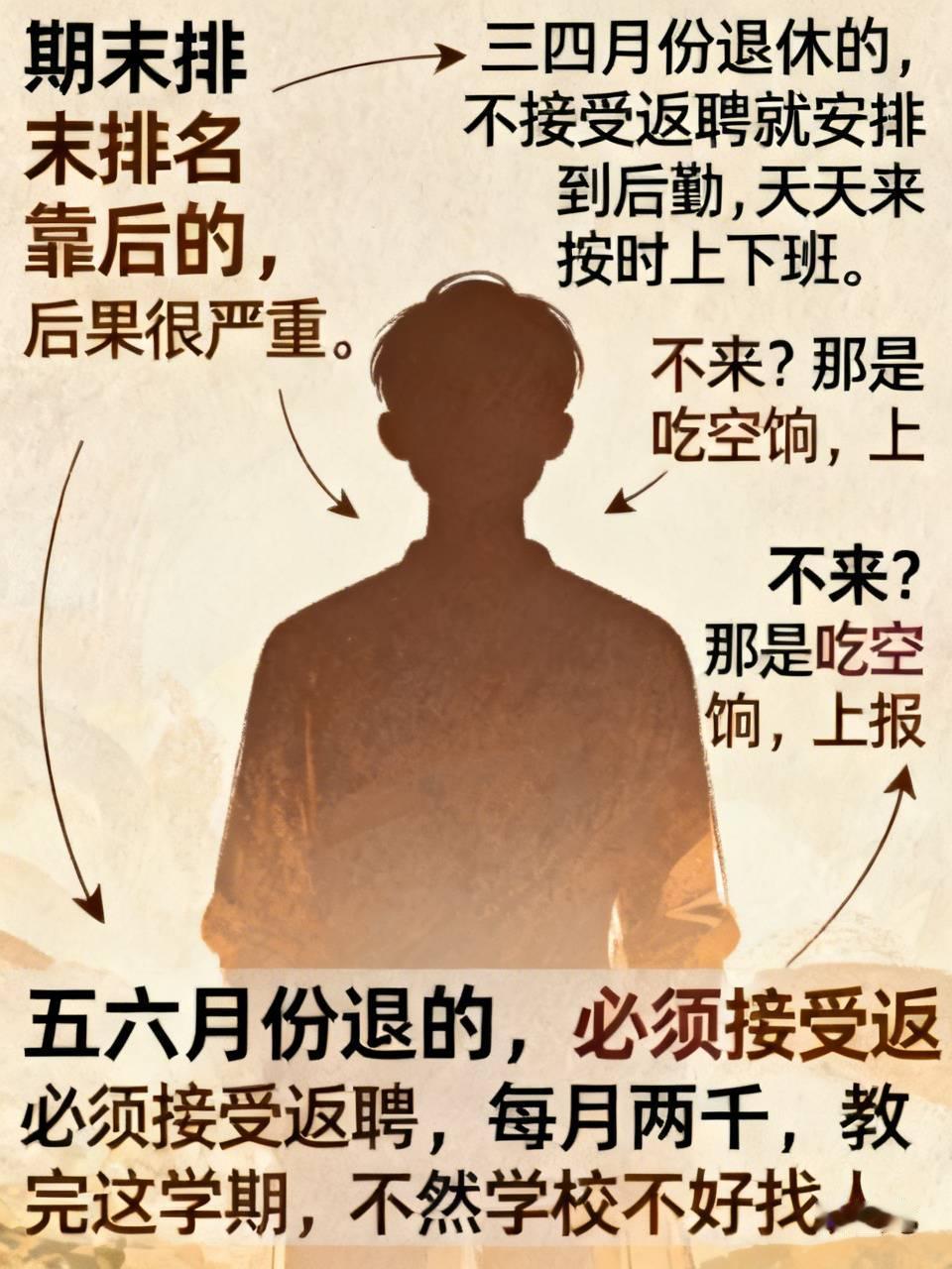 别的校长开会，教师听了干劲十足；我们校长开会，就是吓唬人！看看我们校长开会画