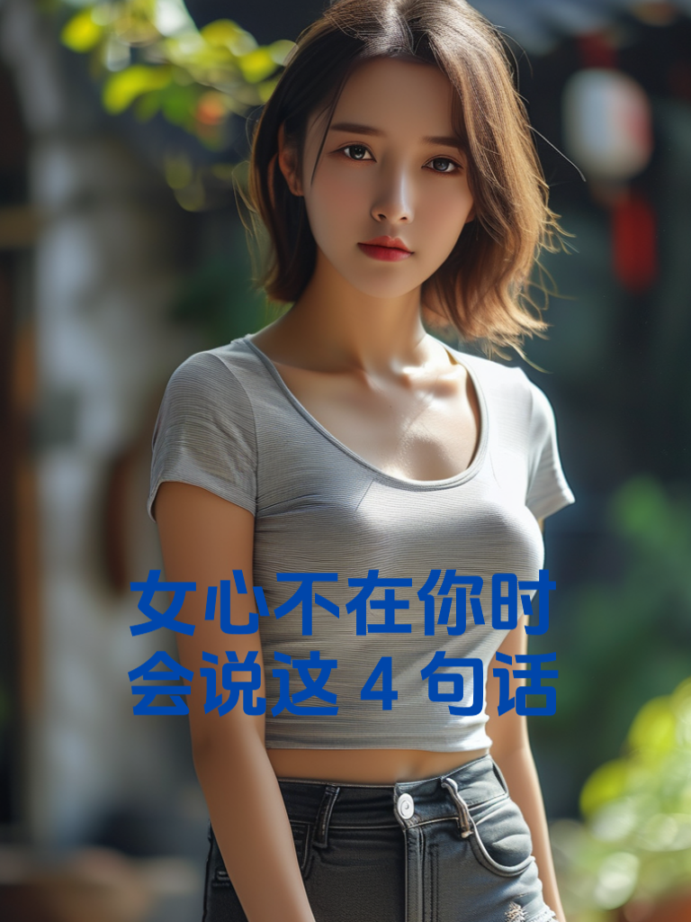 女心不在你时，会说这4句话