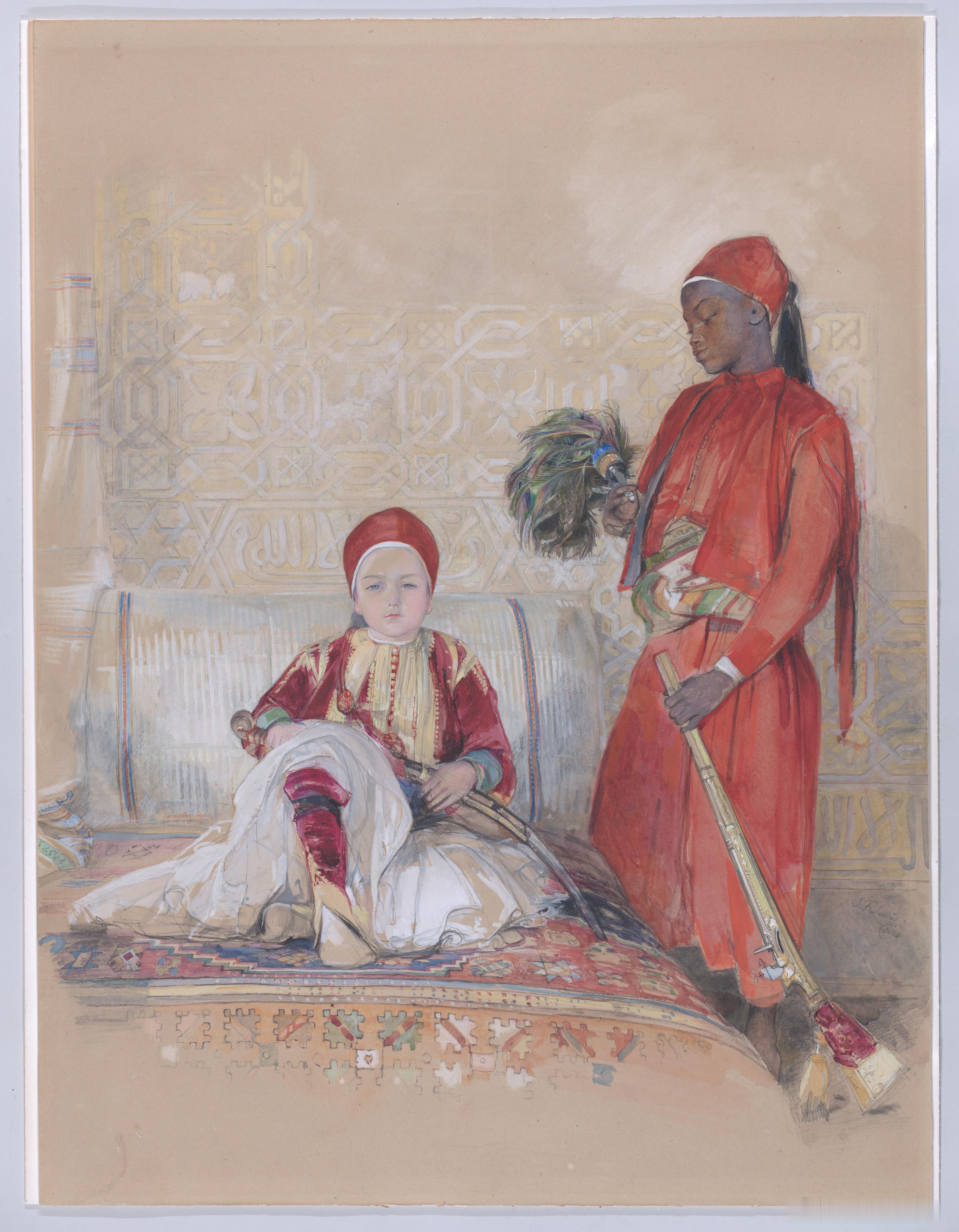 西洋历史文化鱼缸博物馆发光计划英国画家约翰·弗雷德里克·刘易斯(JohnF