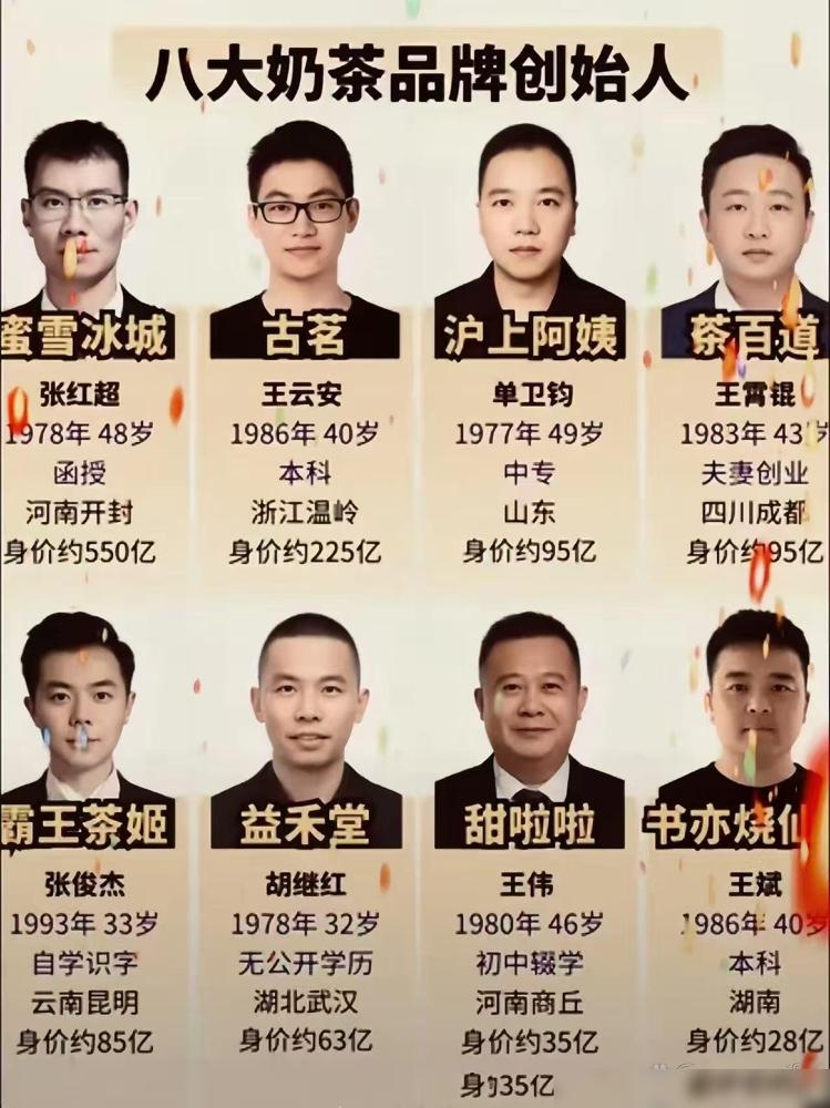 八大奶茶品牌创始人，看完刷新认知之前刷到好多所谓的创业博主天天灌鸡汤，说要做