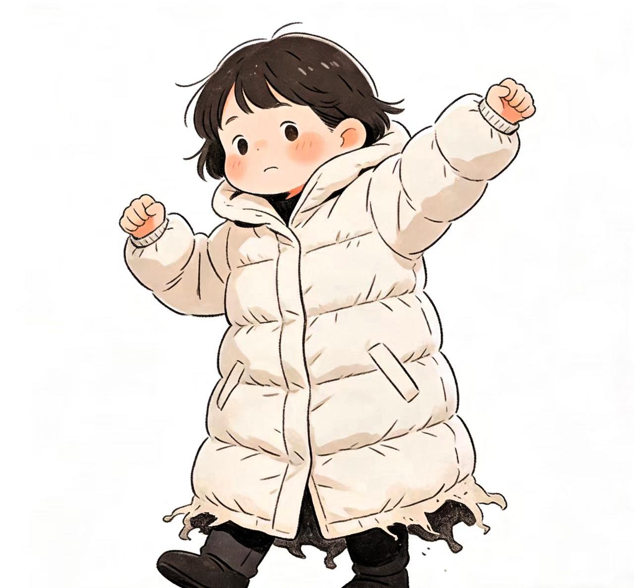 给所有宝妈提个醒，给孩子买羽绒服，千万不要买的羽绒服是——长款羽绒服！