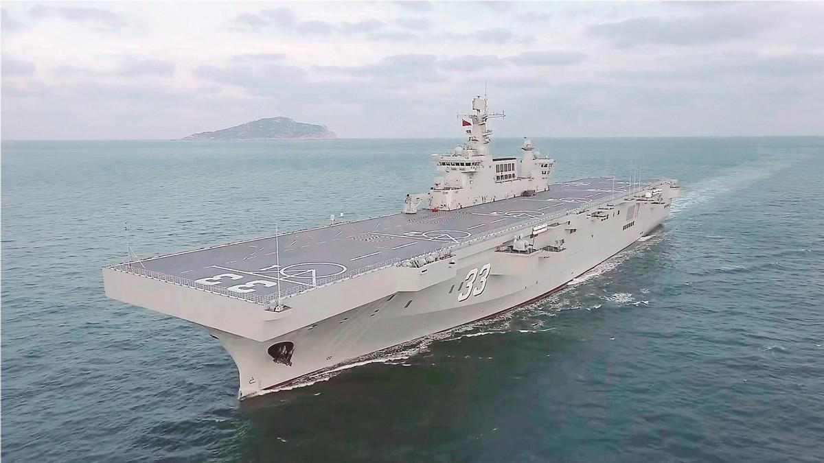 你派个055过去，他顶多就是紧张。你派个航母过去，他也就是觉得你在秀肌肉。可你开