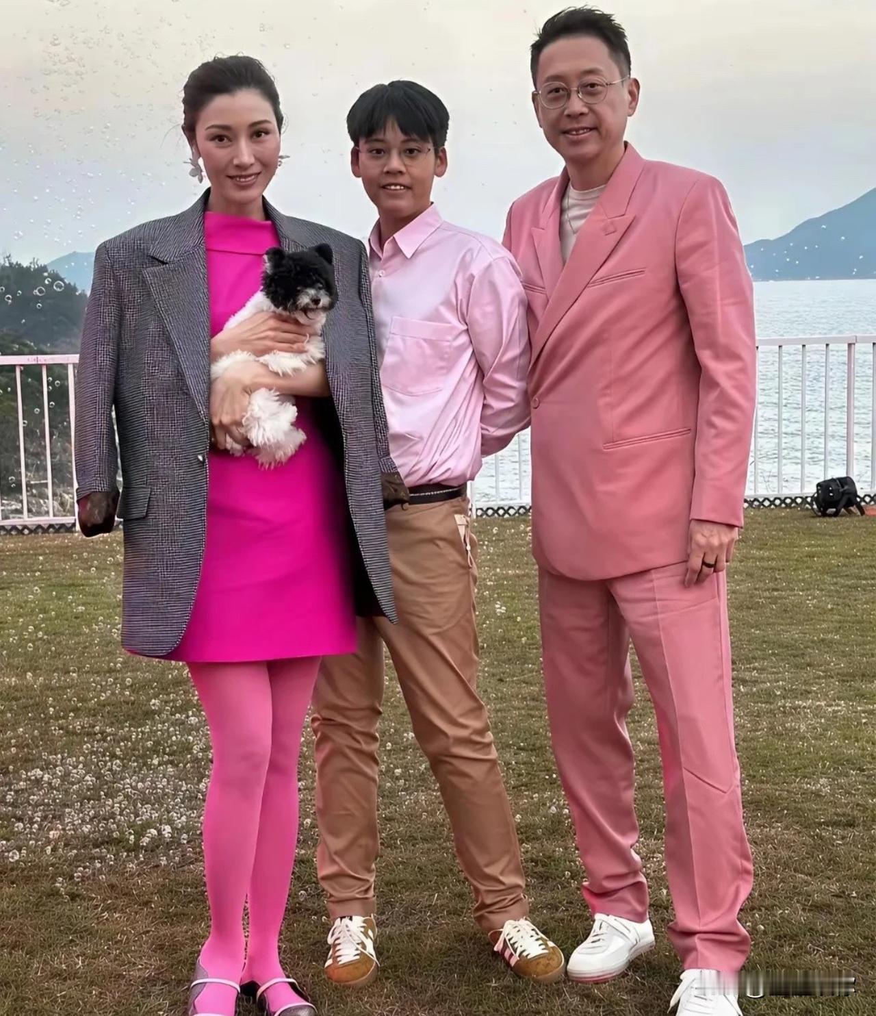 李嘉欣可是中葡混血，年轻时美得那叫一个标准，明艳挂的大美人，偏偏她儿子的长相完全