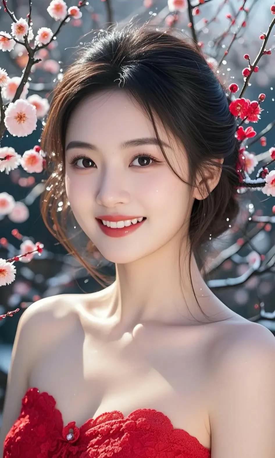 樱花树下，笑靥如花，春日里的美好时光。🌸🌸🌸