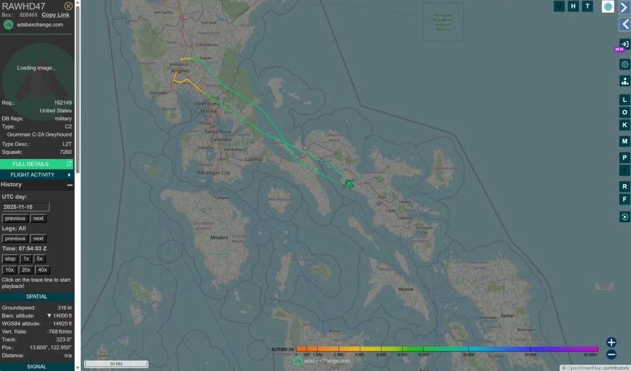 尼米兹号已抵达西太——AIS信号显示，11月18号，美国海军尼米兹号(CVN-6