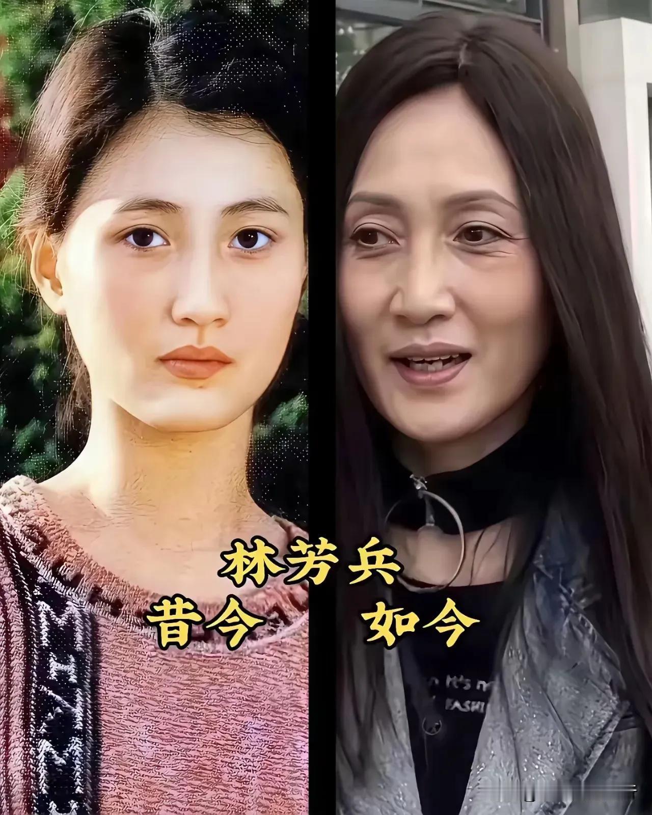 傅艺伟与林芳兵两位女演员的颜值对比。傅艺伟以《封神榜》中的苏妲己一角著称，展现了