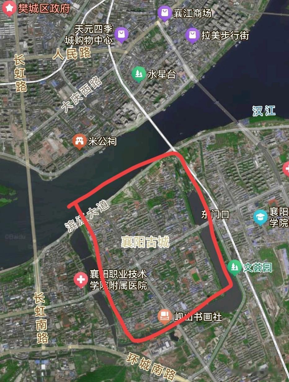 说实话,很难相信南宋时襄阳是靠这样的古城坚持抵抗了整整6年之久的。汉江南岸,并没