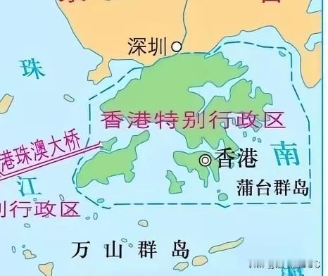 香港和深圳都在珠江口，是中国南边的双子星。香港陆地面积约为1114.57平方