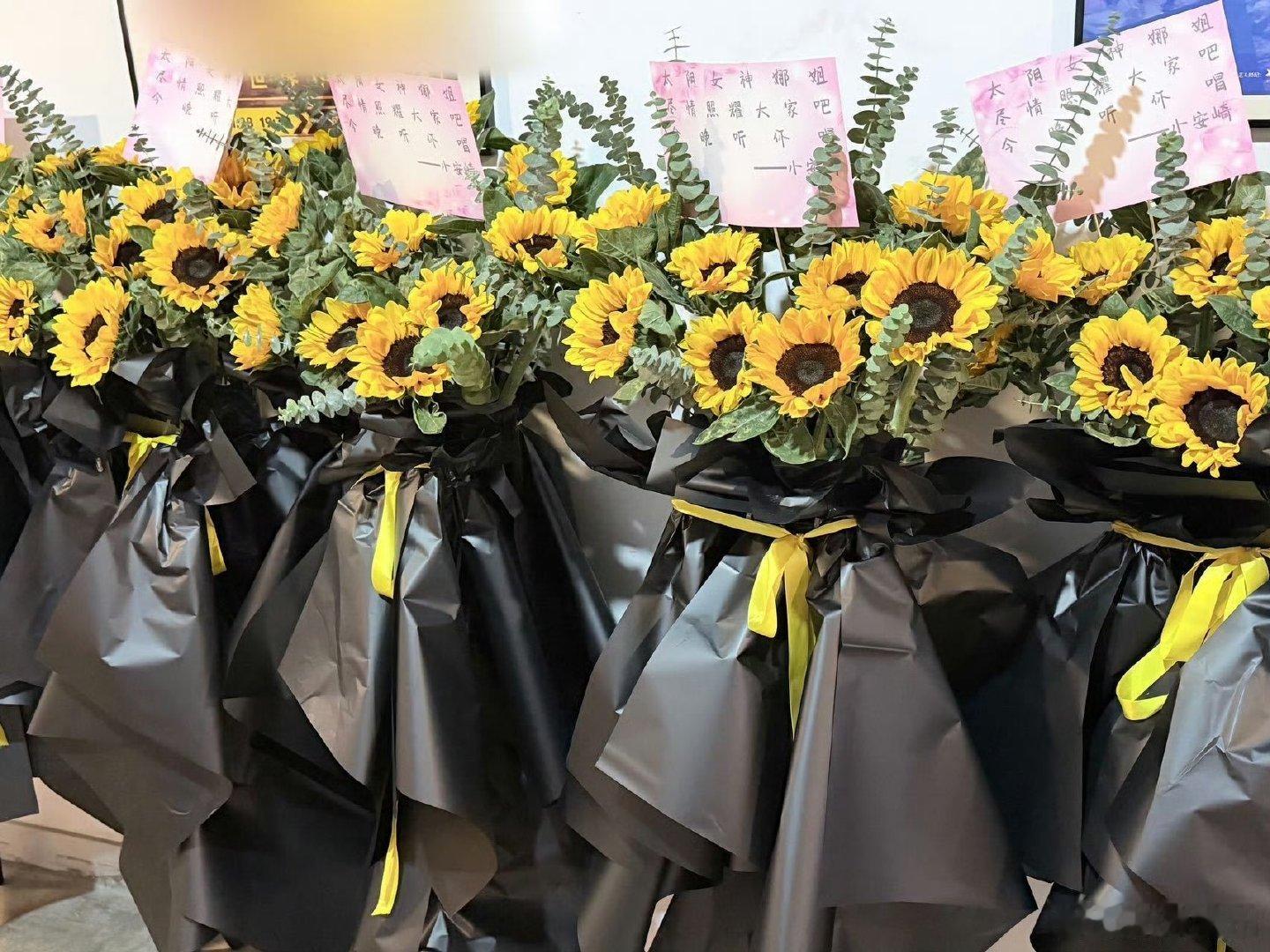 安崎送谢娜演唱会花篮从浪姐好友到快乐家族，全员花式为谢娜演唱会打call王濛送谢