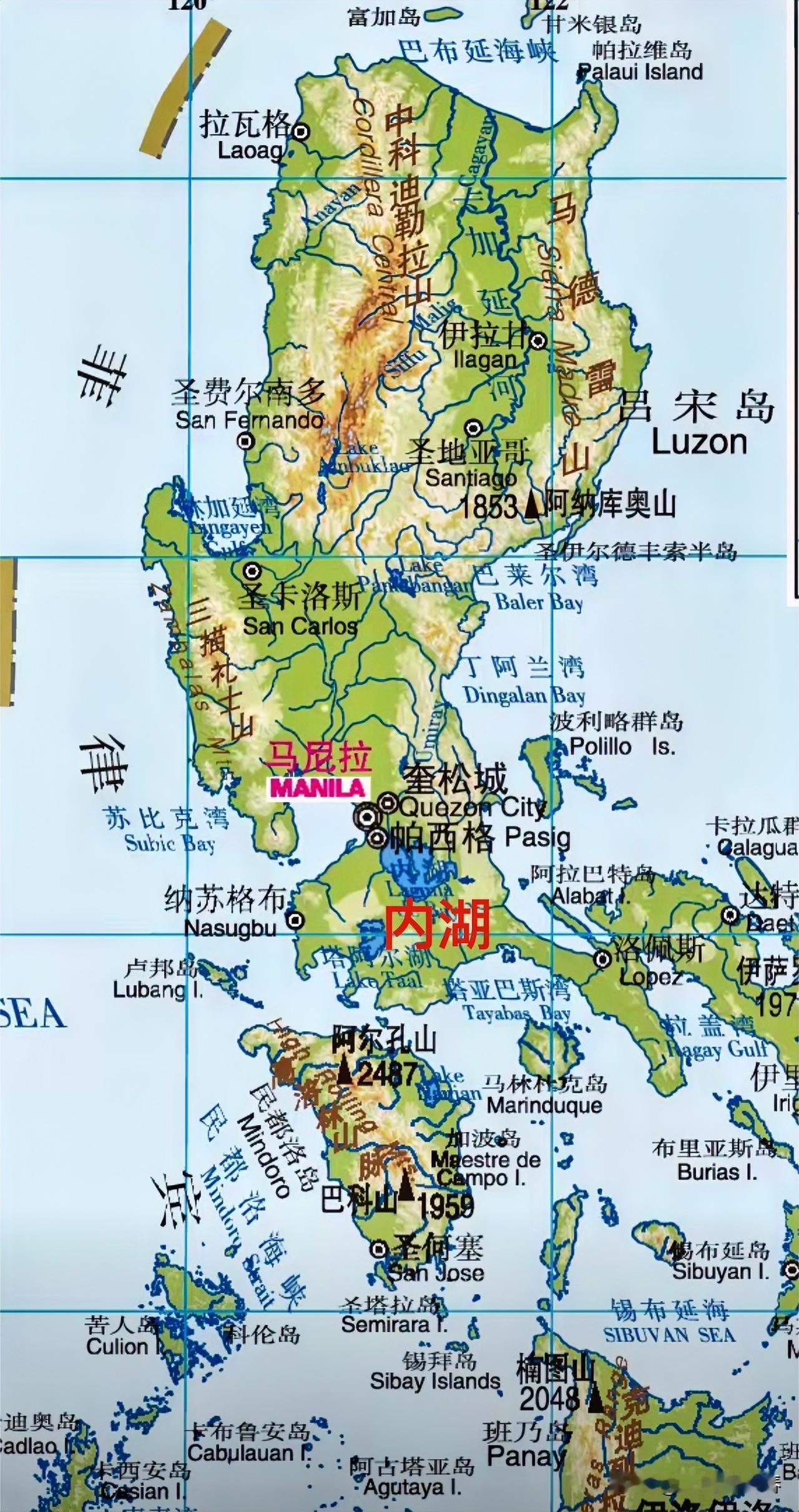 没有想到，在菲律宾吕宋岛上竟然存在着一个超级淡水湖——内湖。从地理位置上来看，内